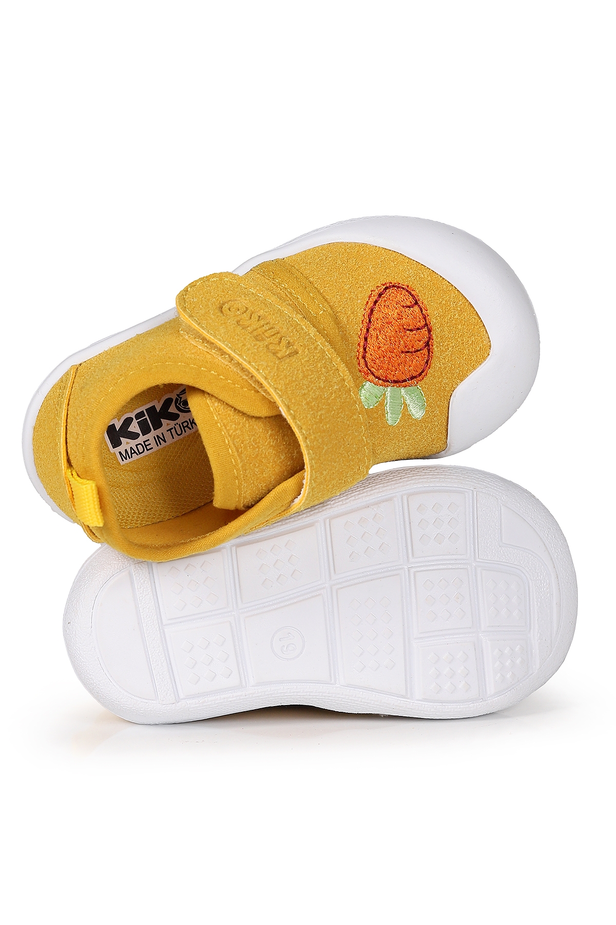 Strawberry Cırtlı Kız Bebek İlk Adım Ortopedik Günlük Ayakkabı Sarı - Görsel 6