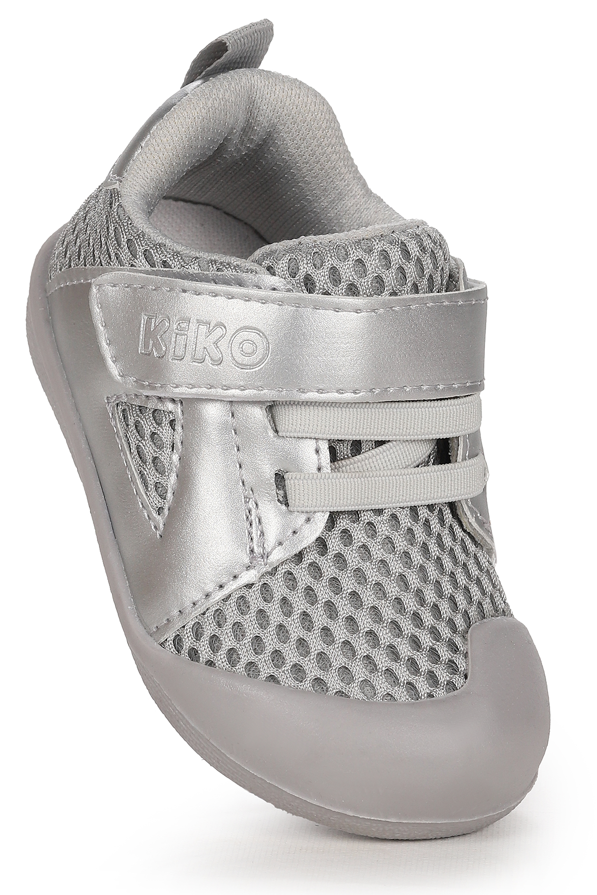 Puppies Cırtlı Kız Bebek İlk Adım Ortopedik Günlük Ayakkabı Gri - Görsel 4