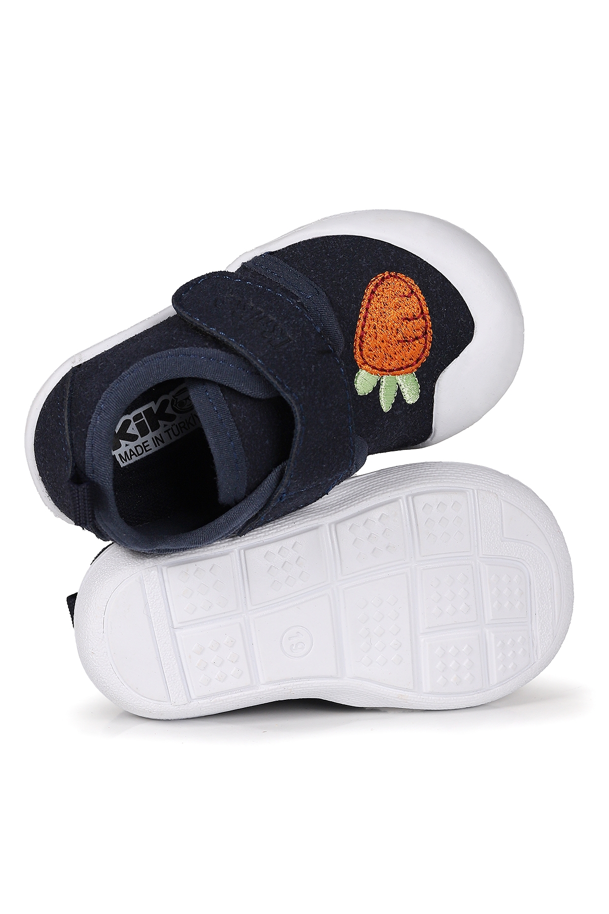 Strawberry Cırtlı Kız Bebek İlk Adım Ortopedik Günlük Ayakkabı Lacivert - Görsel 6