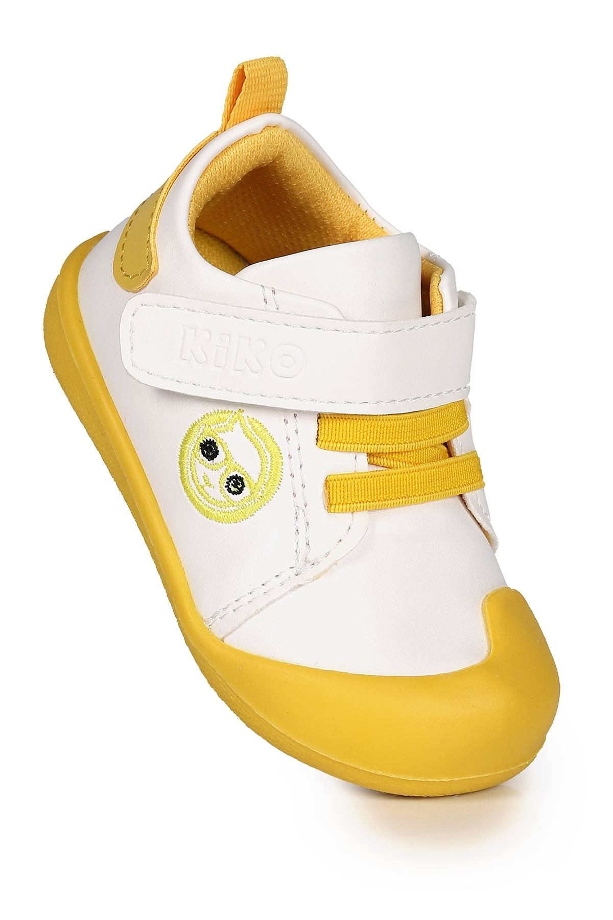 Smile Cırtlı Kız Bebek İlk Adım Ortopedik Günlük Ayakkabı Sarı - Görsel 2