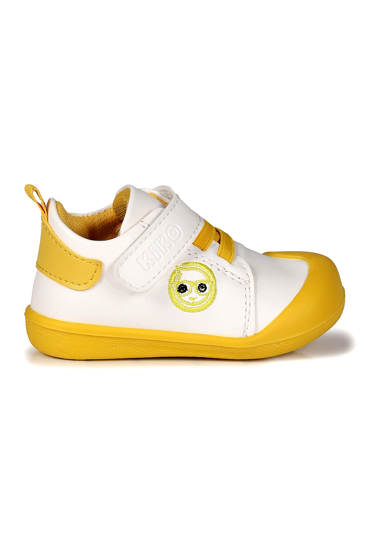 Smile Cırtlı Kız Bebek İlk Adım Ortopedik Günlük Ayakkabı Sarı - Görsel 4