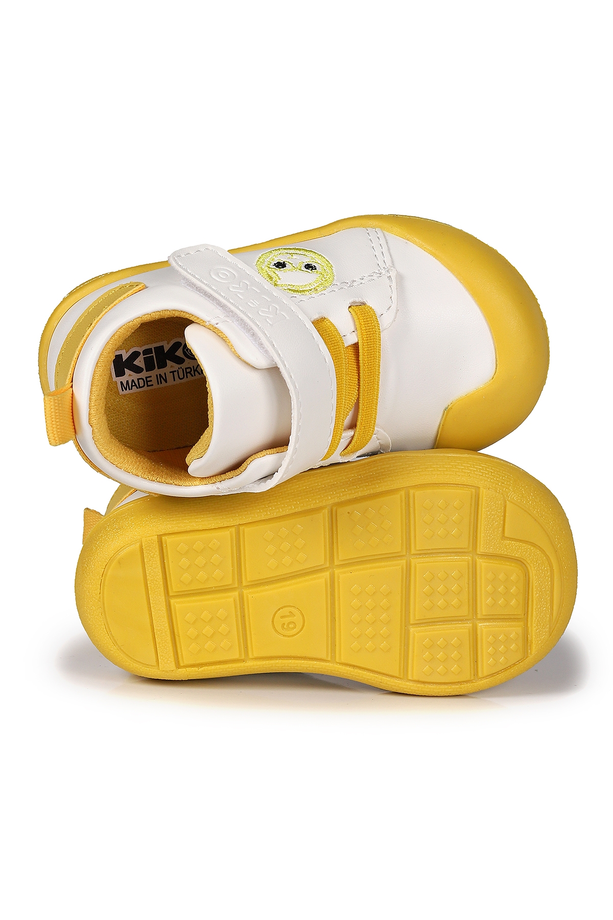 Smile Cırtlı Kız Bebek İlk Adım Ortopedik Günlük Ayakkabı Sarı - Görsel 6