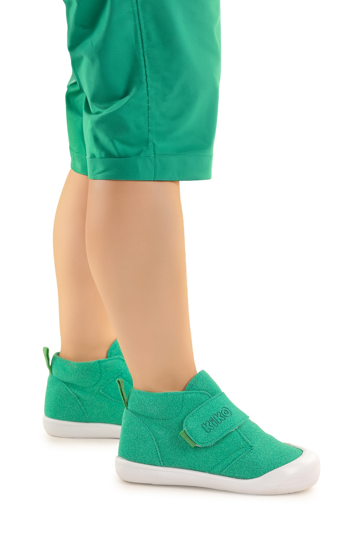 Winnie İlk Adım Cırtlı Kız Bebek Günlük Bot Ayakkabı Yeşil - Görsel 4