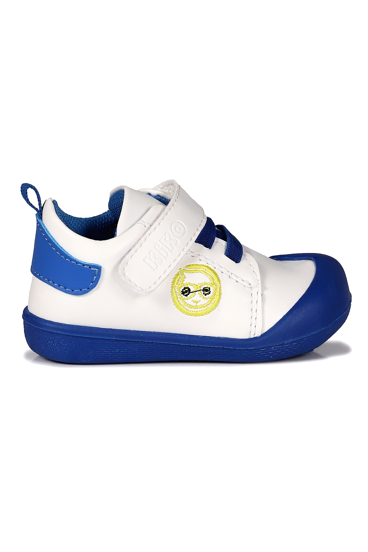 Smile Cırtlı Kız Bebek İlk Adım Ortopedik Günlük Ayakkabı Saks Mavi - Görsel 4