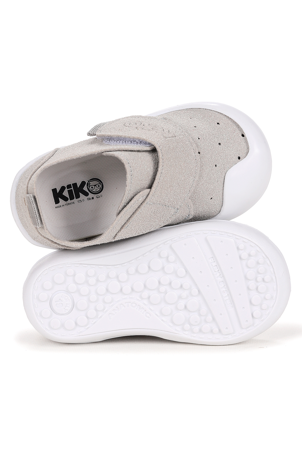 Rosie İlk Adım Cırtlı Kız Bebek Günlük Ayakkabı Gri - Görsel 6