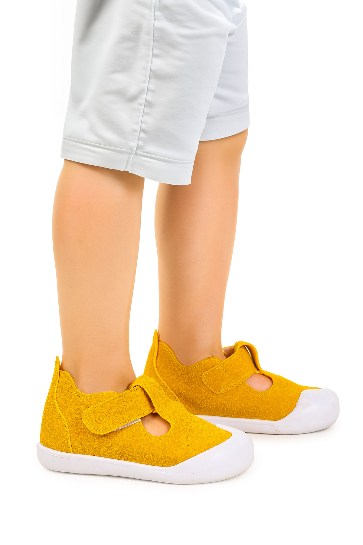 Elroy İlk Adım Cırtlı Kız Bebek Günlük Ayakkabı Sarı - Görsel 4