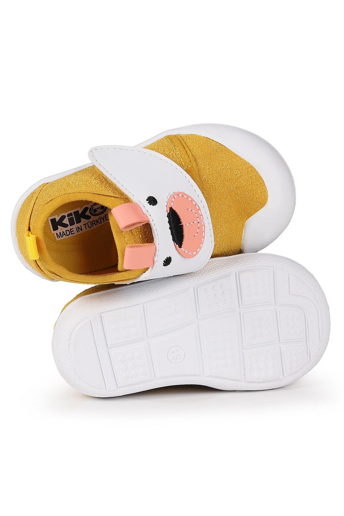 Winni Cırtlı Kız Bebek İlk Adım Ortopedik Günlük Ayakkabı Sarı - Görsel 6