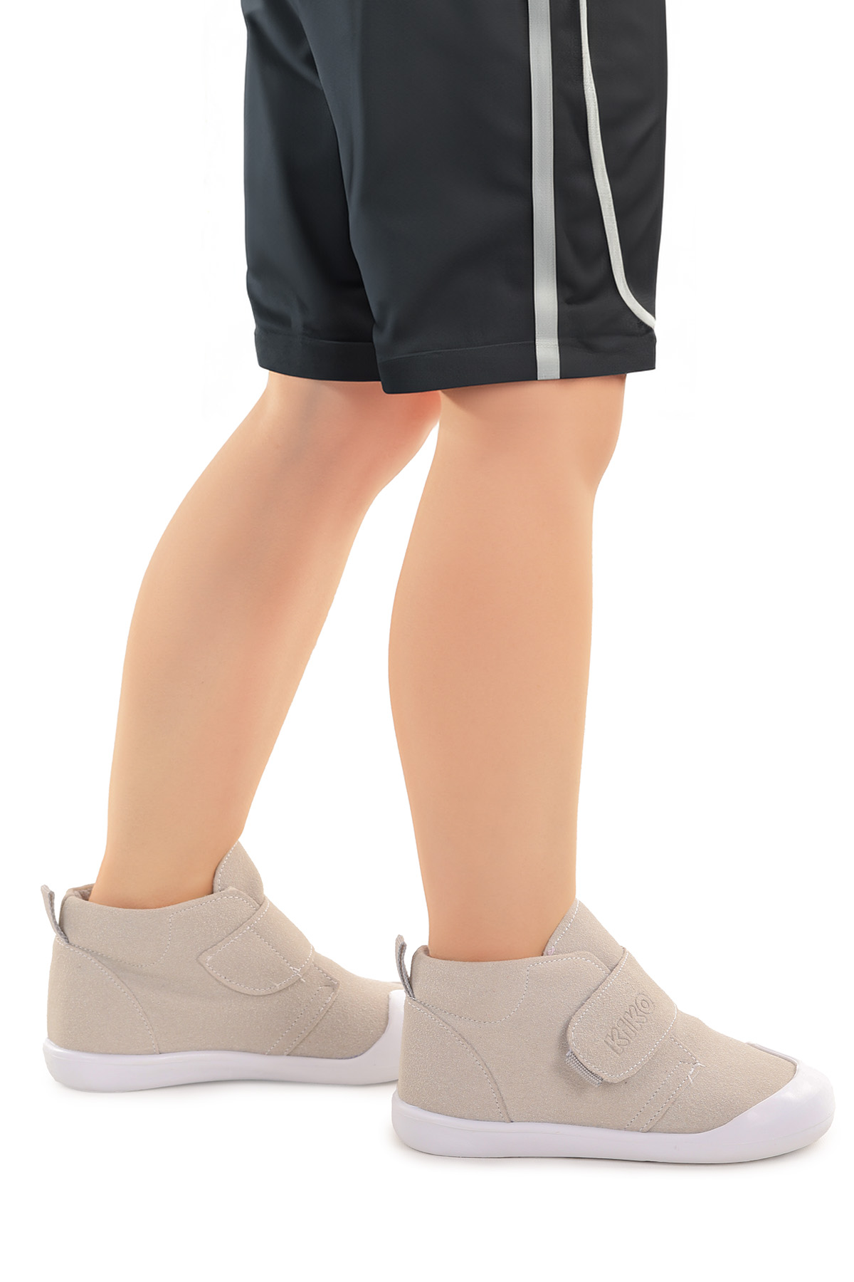 Winnie İlk Adım Cırtlı Kız Bebek Günlük Bot Ayakkabı Gri - Görsel 4