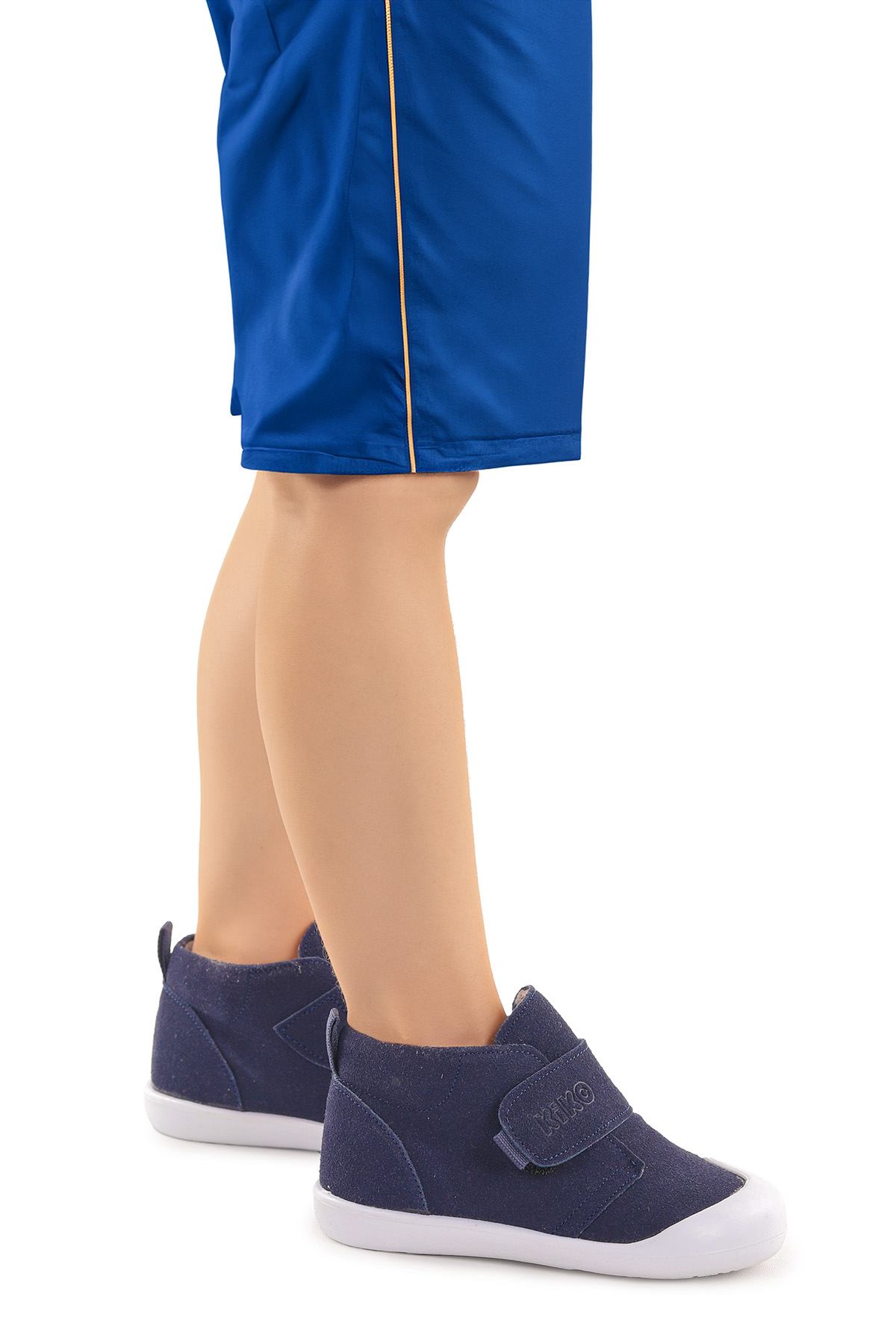 Winnie İlk Adım Cırtlı Kız Bebek Günlük Bot Ayakkabı Lacivert - Görsel 4