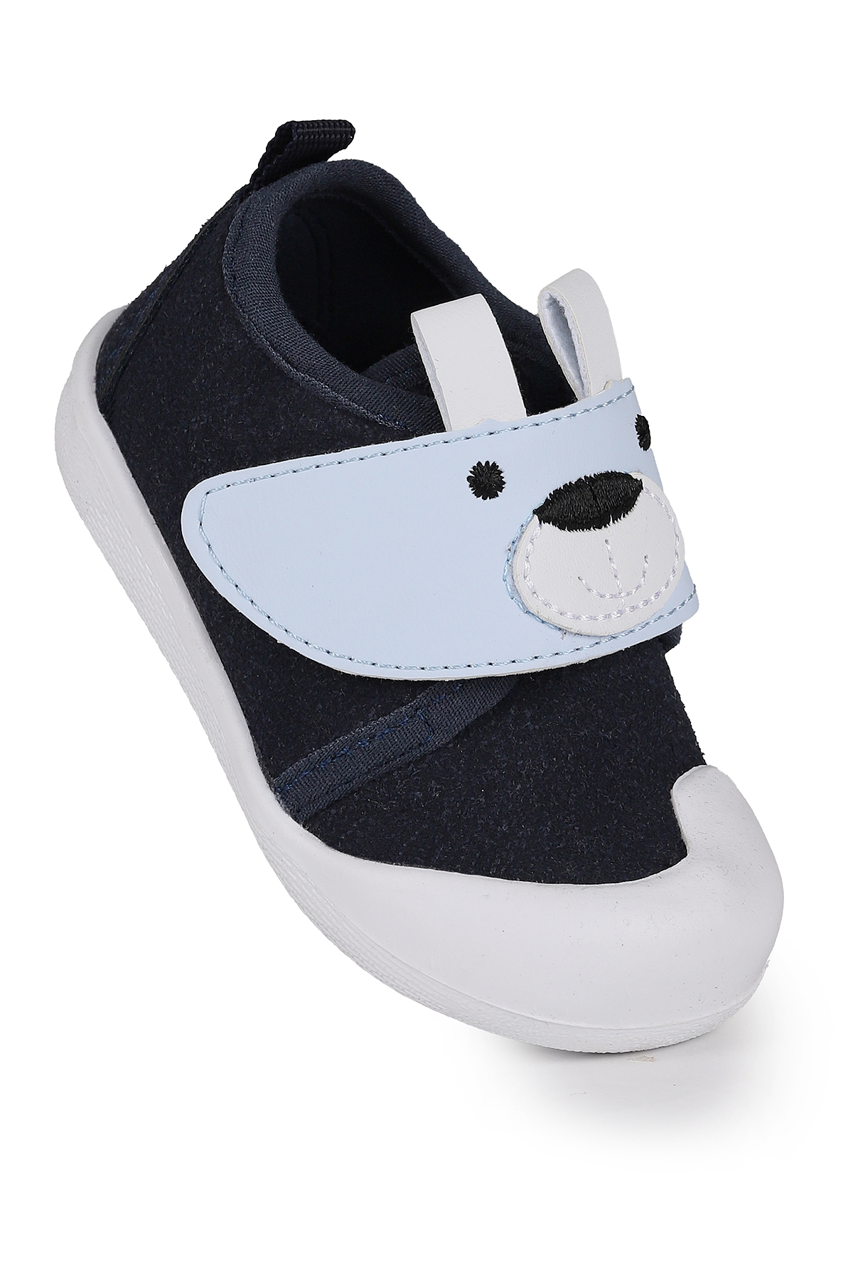 Winni Cırtlı Kız Bebek İlk Adım Ortopedik Günlük Ayakkabı Lacivert - Görsel 2