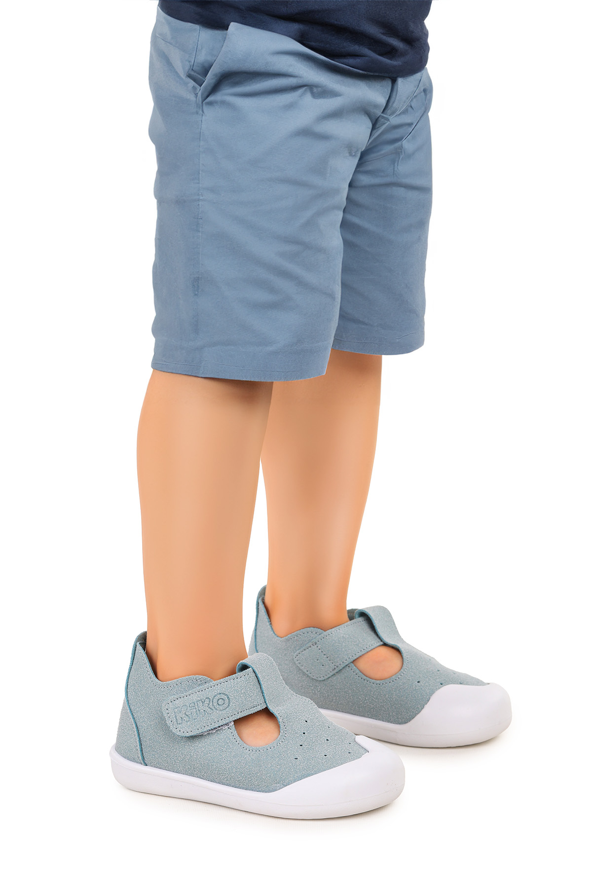 Elroy İlk Adım Cırtlı Kız Bebek Günlük Ayakkabı Bebe Mavi - Görsel 4