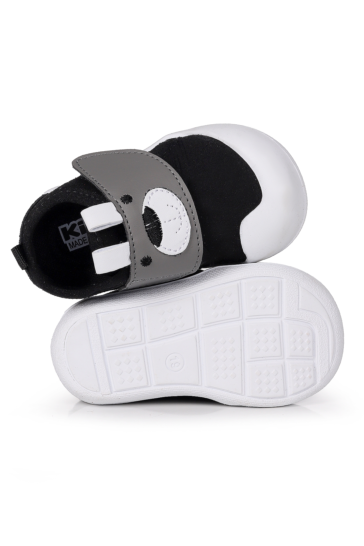 Winni Cırtlı Kız Bebek İlk Adım Ortopedik Günlük Ayakkabı Siyah - Görsel 6