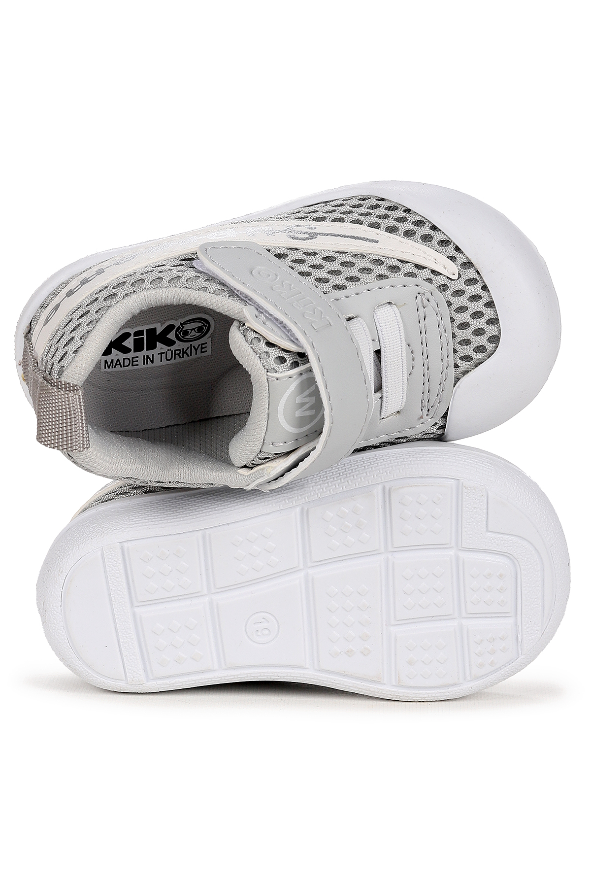 Welti Cırtlı Kız Bebek İlk Adım Ortopedik Günlük Ayakkabı Gri - Görsel 6