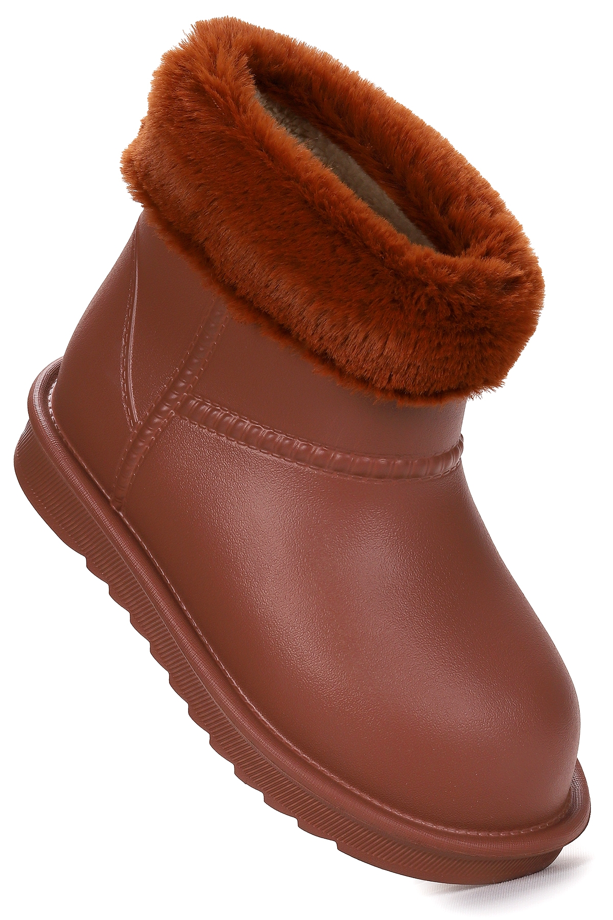 Kiko Kids Kiko Kids Geta Su Geçirmez İçi Kürklü Kız Çocuk Eva Yağmur Kar Çizme Taba Flo'da! Taba - 4. görsel