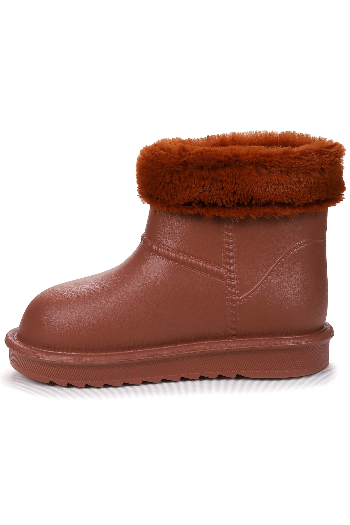 Kiko Kids Kiko Kids Geta Su Geçirmez İçi Kürklü Kız Çocuk Eva Yağmur Kar Çizme Taba Flo'da! Taba - 5. görsel