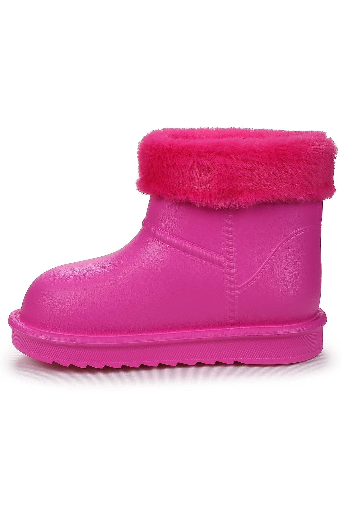 Geta Su Geçirmez İçi Kürklü Kız Çocuk Eva Yağmur Kar Çizme Fuşya - Görsel 5