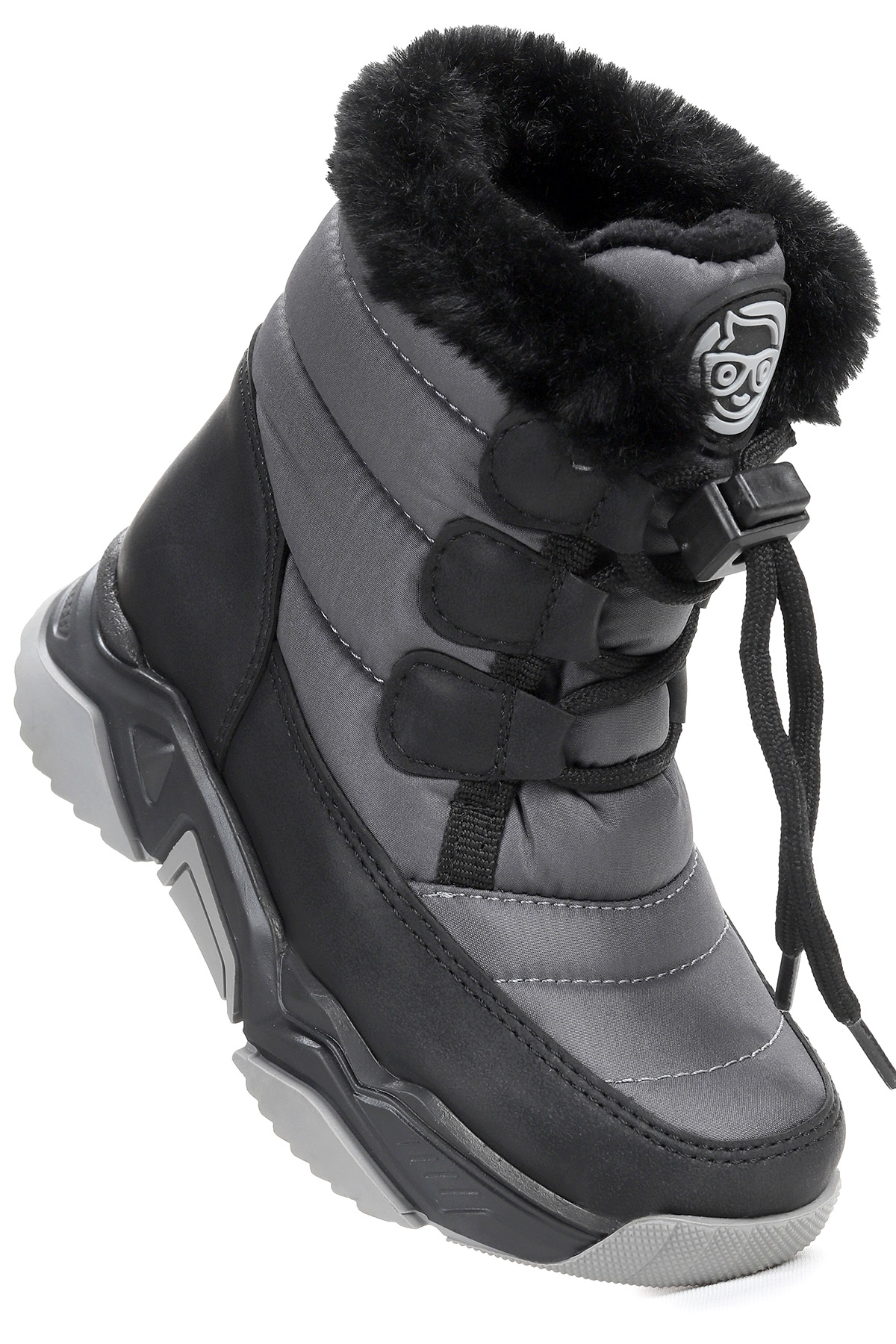 Alison Bağcıklı Kız Çocuk Kar Botu Füme - Görsel 4