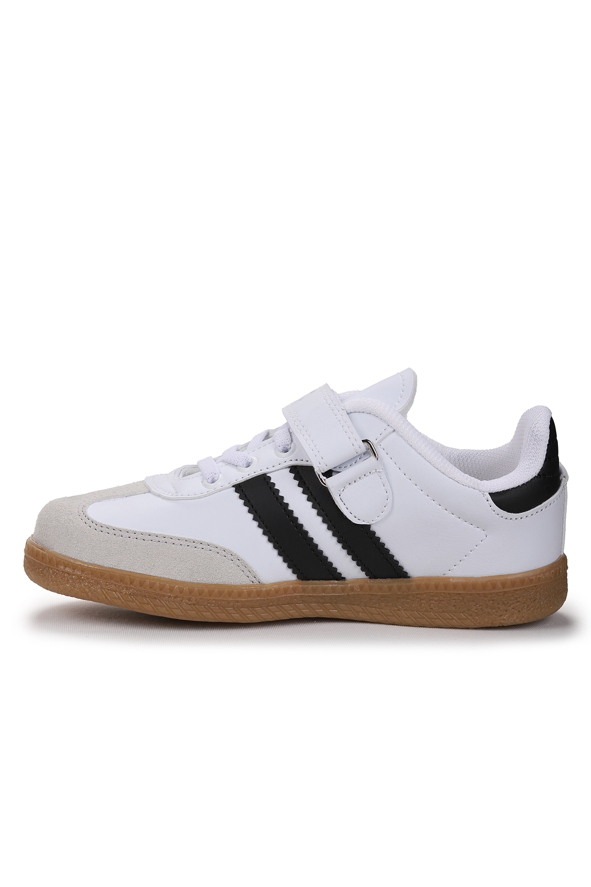 Renis Günlük Cırtlı Kız Çocuk Spor Ayakkabı Beyaz - Siyah - Görsel 5