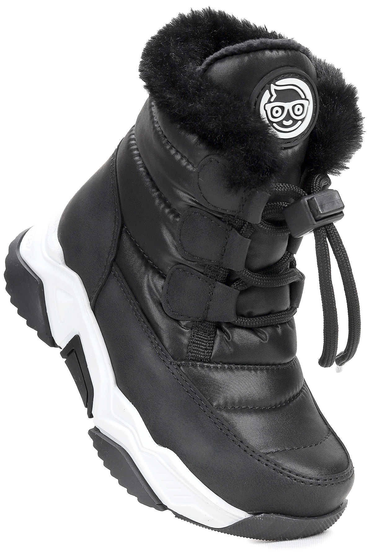 Alison Bağcıklı Kız Çocuk Kar Botu Siyah - Görsel 4