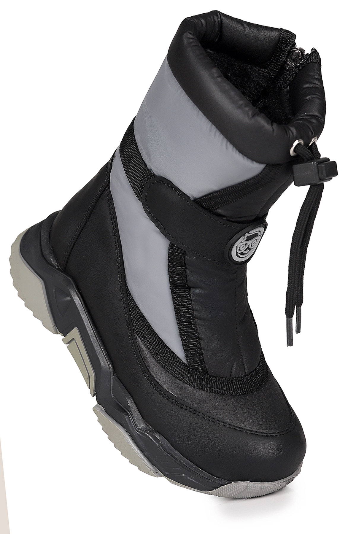 Alexis Fermuarlı Kız Çocuk Kar Botu Füme - Siyah - Görsel 4