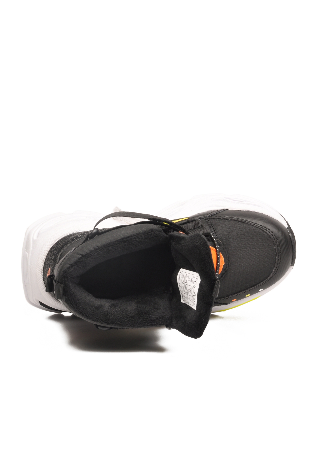 Siyah Cırtlı İçi Polarlı Erkek Çocuk Sneaker Bot - Görsel 5