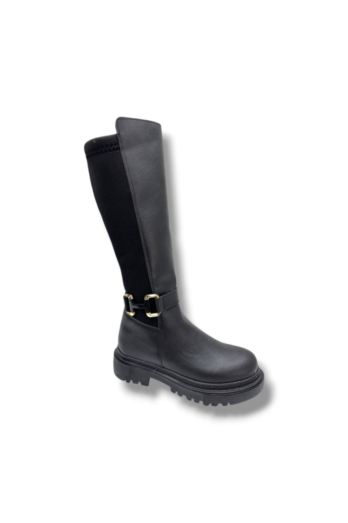 Şanzelize K-46-26 Anatomik Cilt Deri Tokalı Fermuarlı Kadın Çizme - Görsel 2