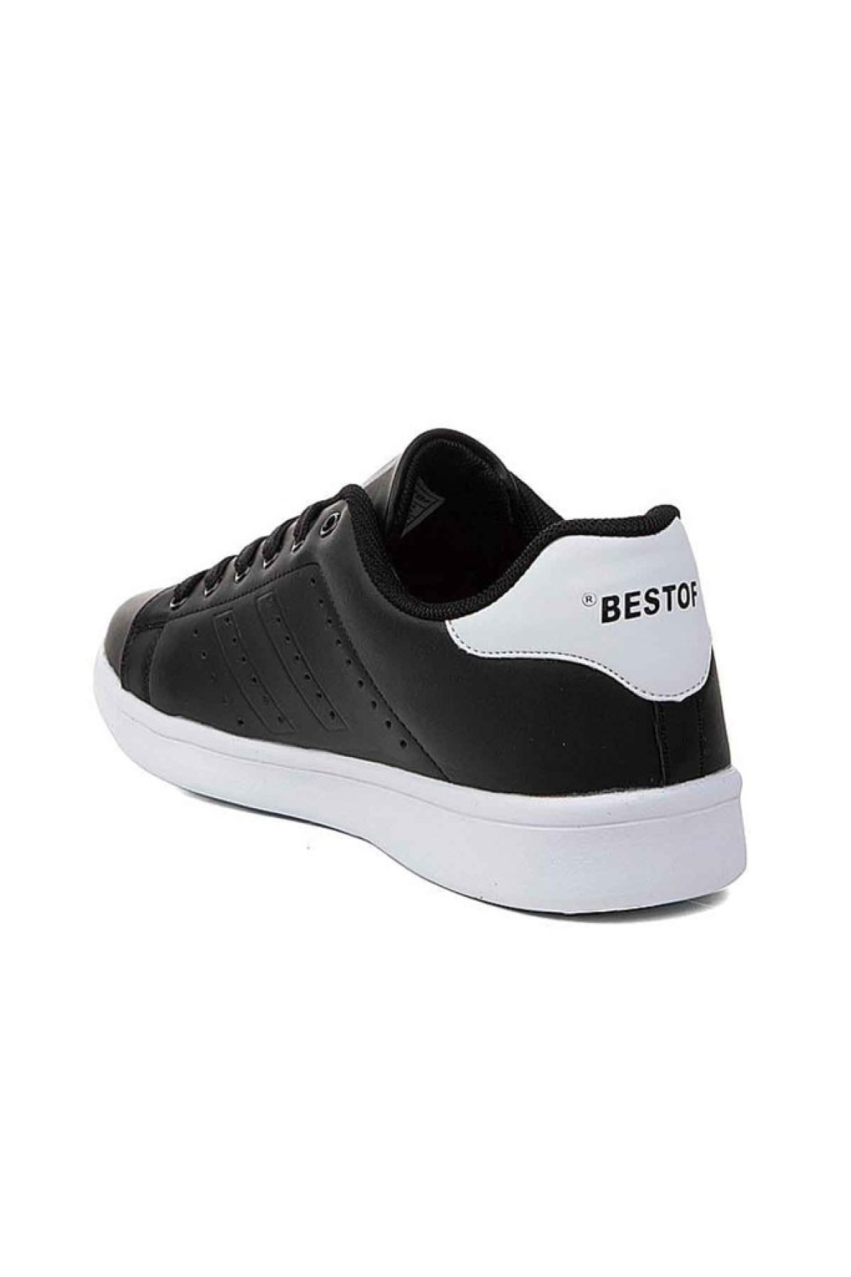 Best Of 041-26 Deri Anatomik Erkek Sneaker Siyah Beyaz 45-47 - Görsel 4