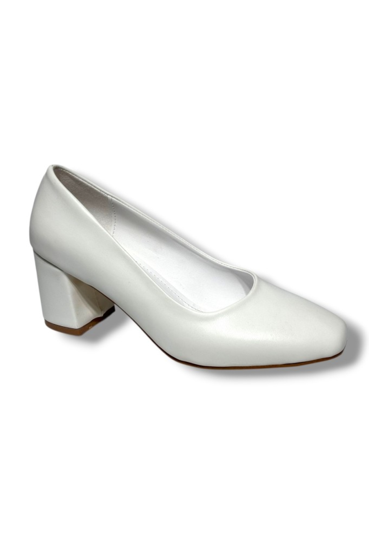 Cshoes 176-26 Cilt Deri Kare Topuklu Kadın Ayakkabı - Görsel 2