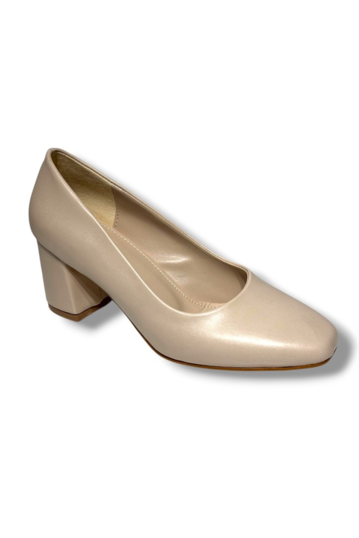 Cshoes 176-26 Cilt Deri Kare Topuklu Kadın Ayakkabı - Görsel 2