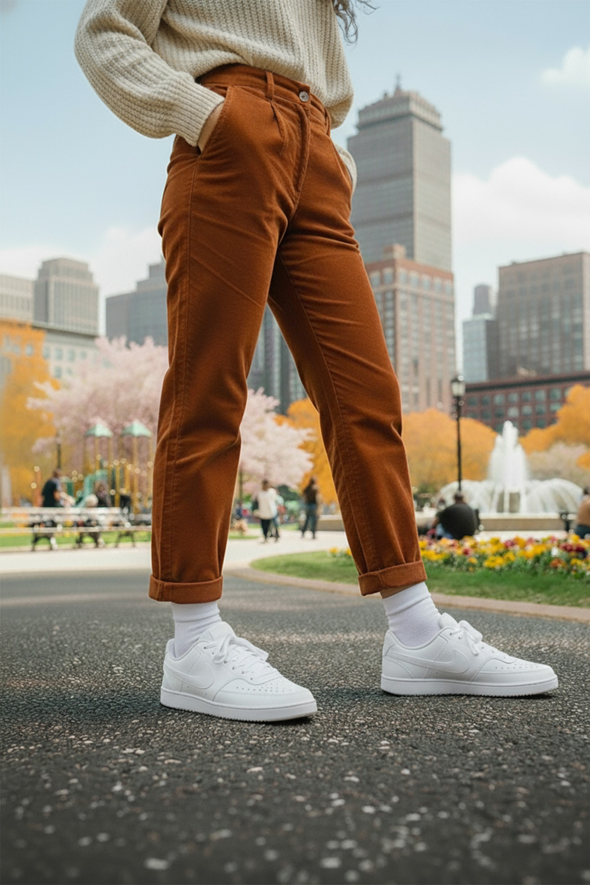 Nike W COURT VISION LO NN Beyaz Kadın Sneaker - Görsel 3