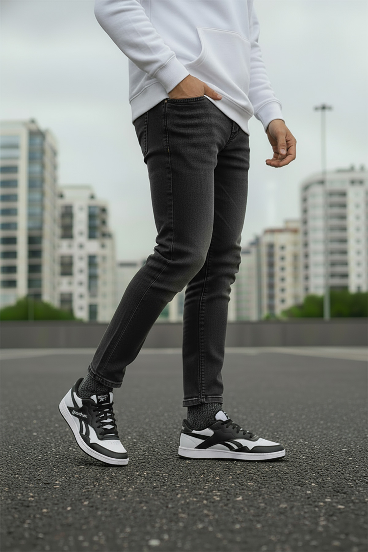 BB 1000 Beyaz Unisex Sneaker - Görsel 3