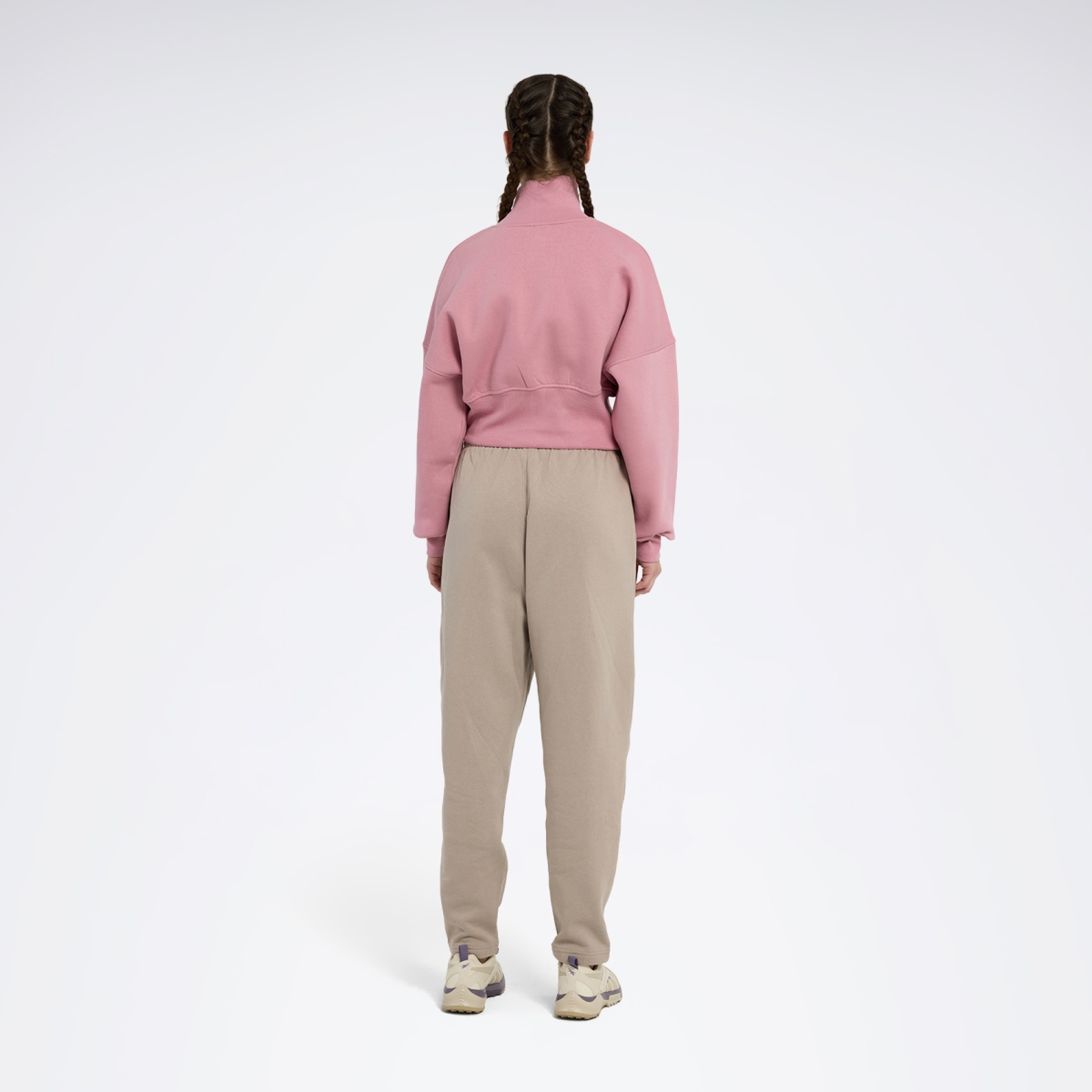 Reebok EYEBALL CROPPED CREWNECK Pembe Kadın Sweatshirt