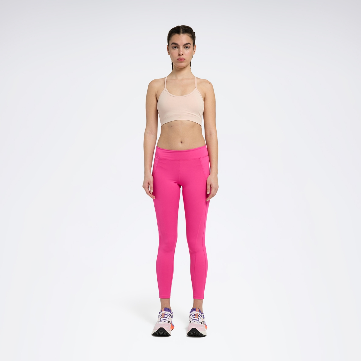 Reebok ELIZA YOGA STRAPPY BRA Pudra Kadın