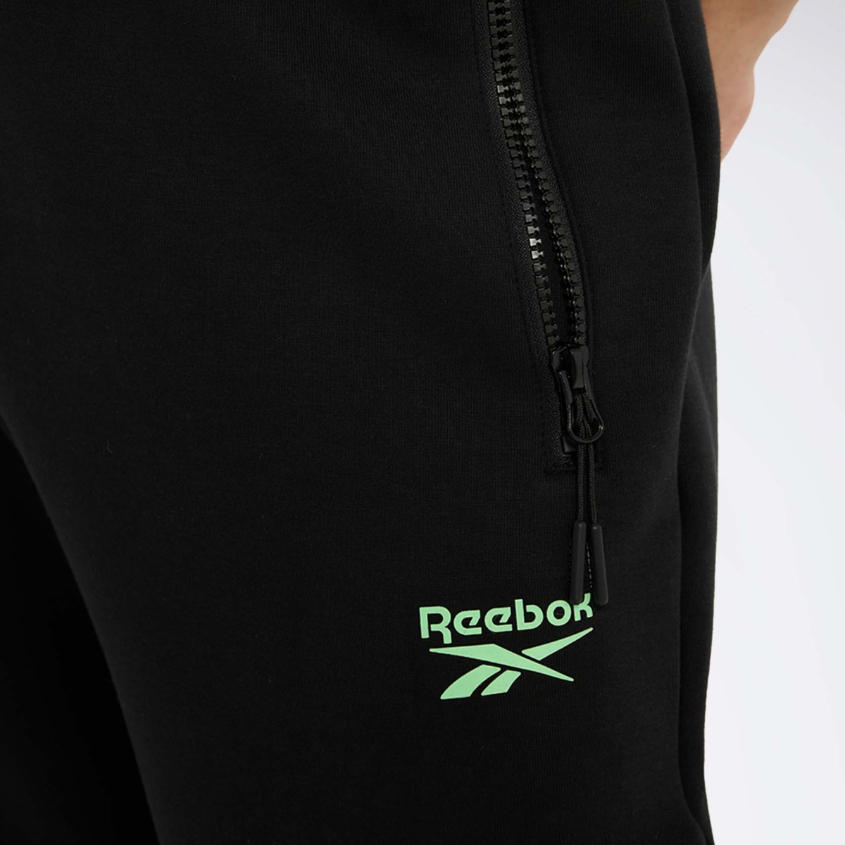 Reebok FLEECE MIX PANT Siyah Erkek Eşofman Altı