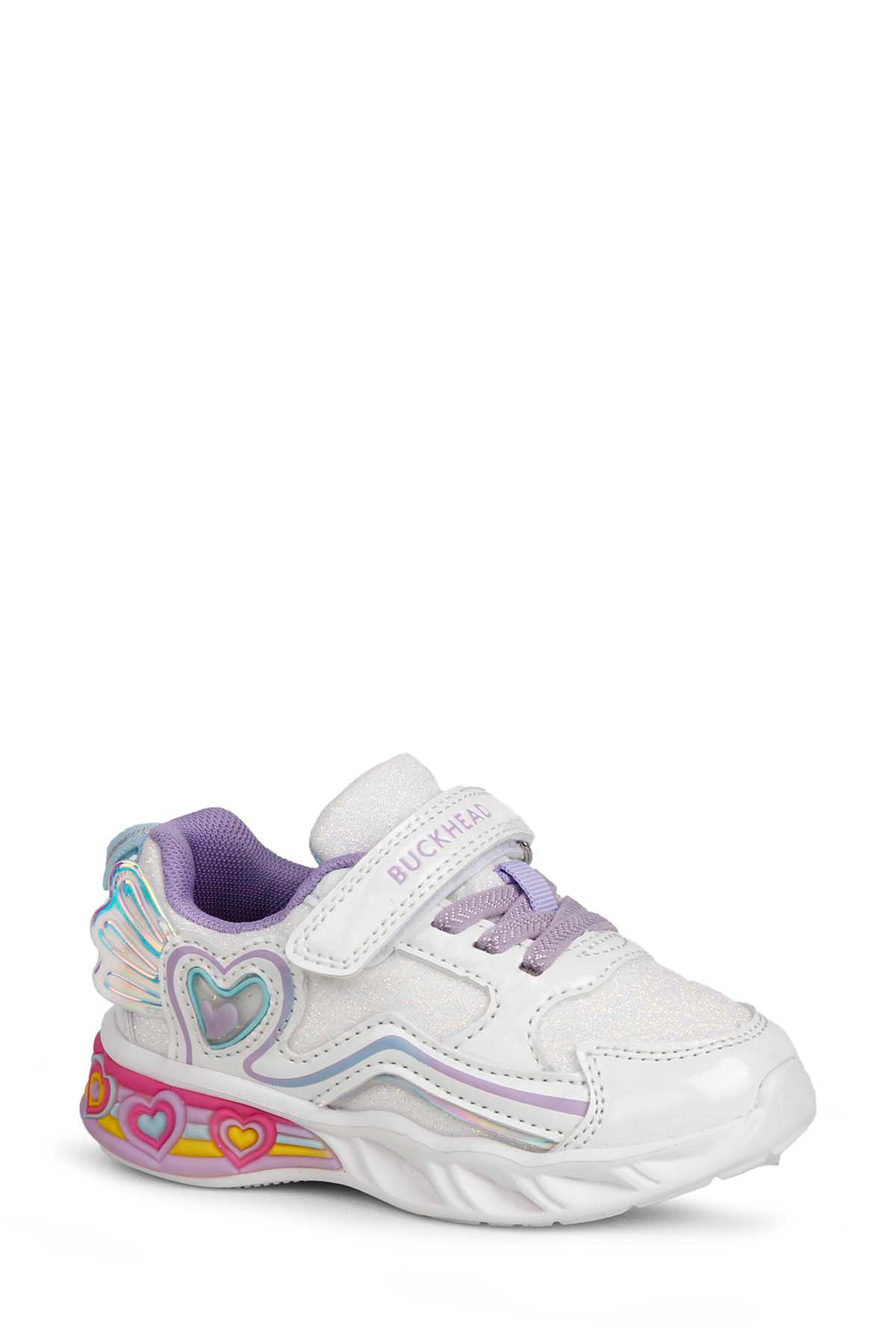 BUCK3046 BERRY Beyaz Kız Çocuk Sneaker - Görsel 3