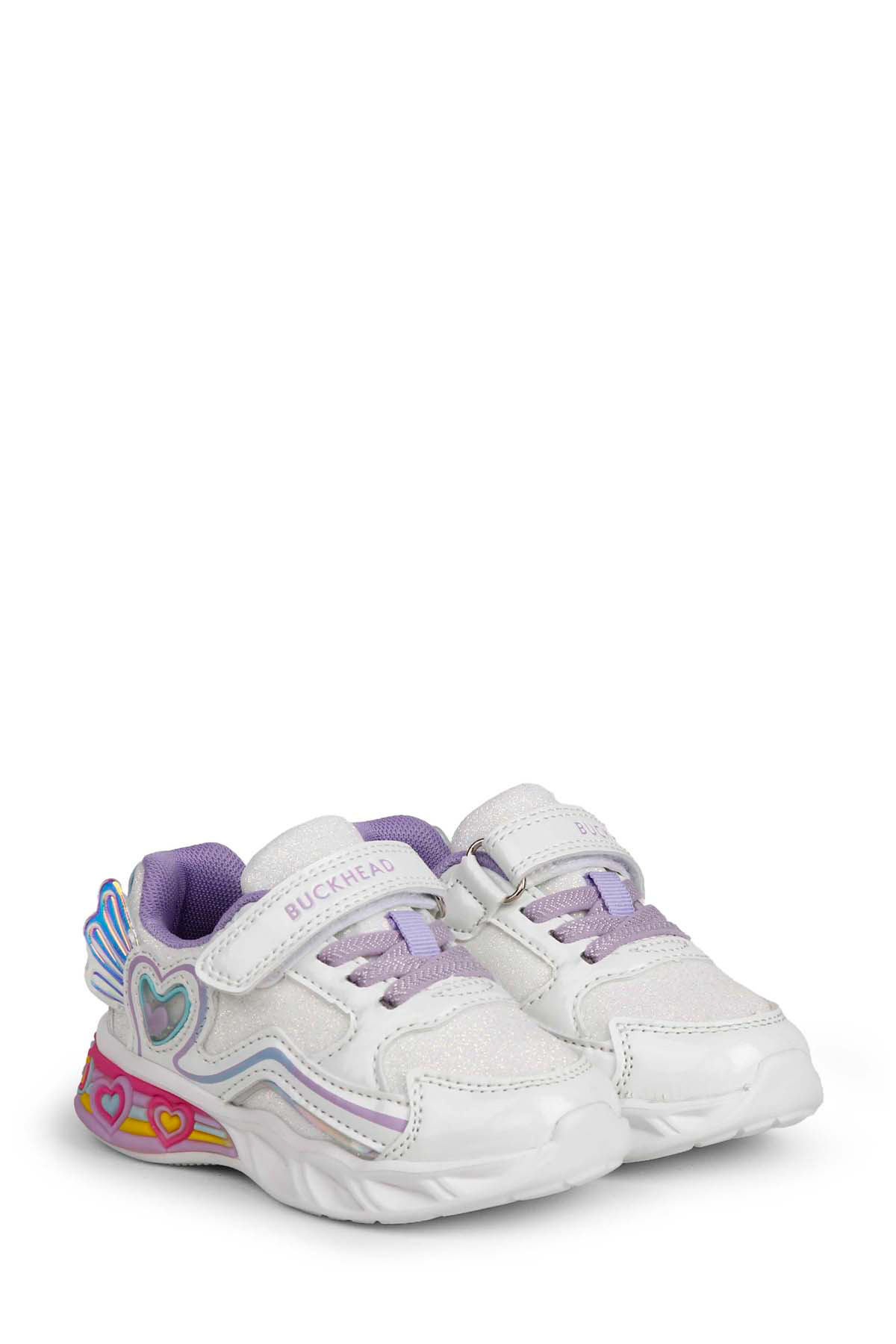 BUCK3046 BERRY Beyaz Kız Çocuk Sneaker - Görsel 5