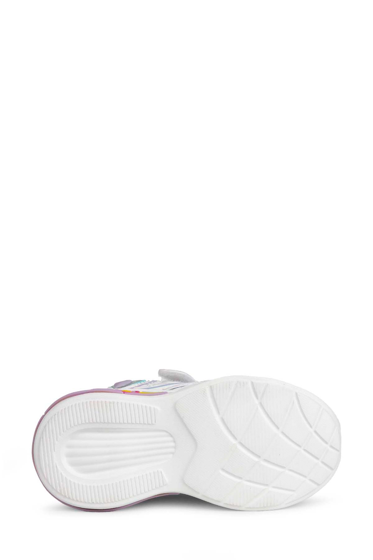 BUCK3046 BERRY Beyaz Kız Çocuk Sneaker - Görsel 8