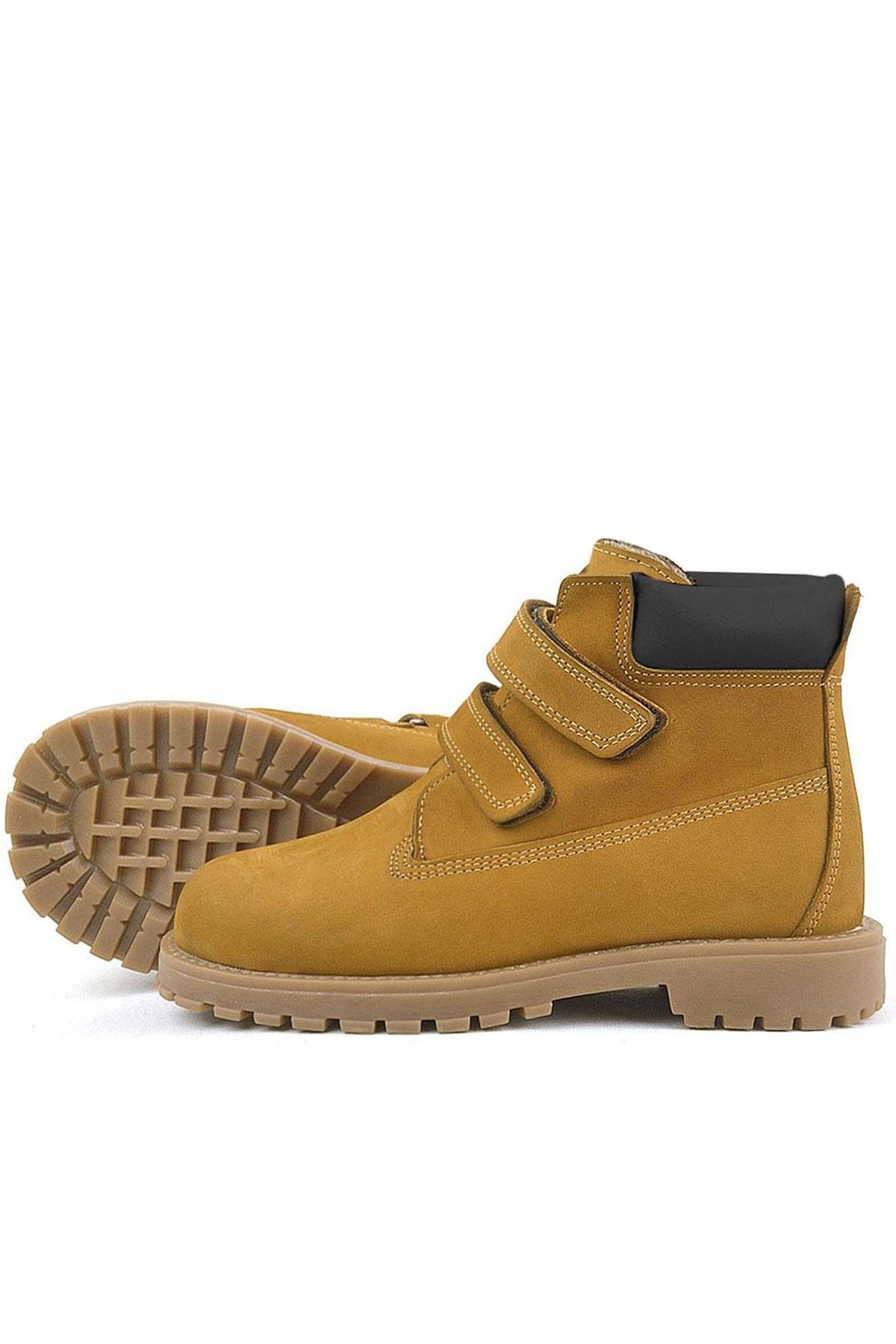 Neson Hakiki Deri Hardal Sarı Cırtlı Çocuk Bot - Görsel 8