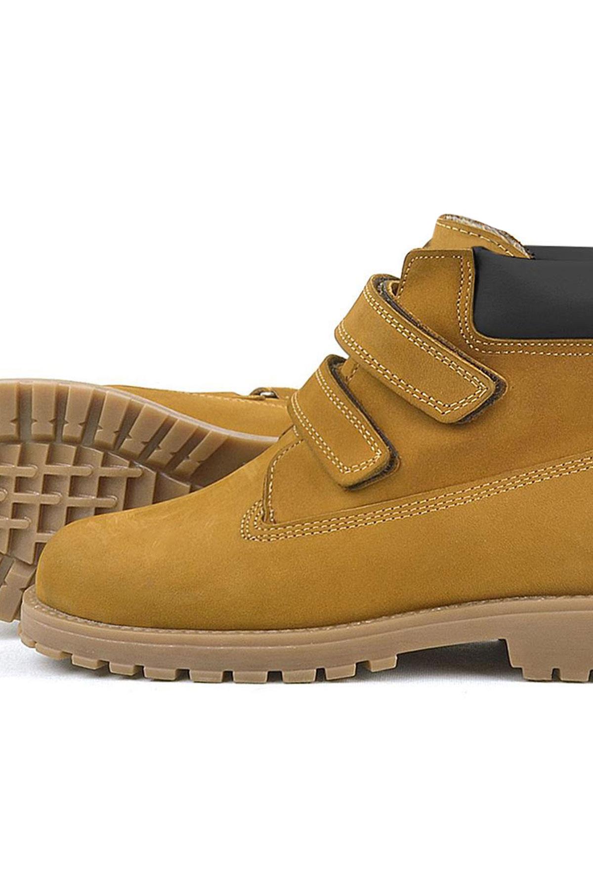 Neson Hakiki Deri Hardal Sarı Cırtlı Çocuk Bot - Görsel 9