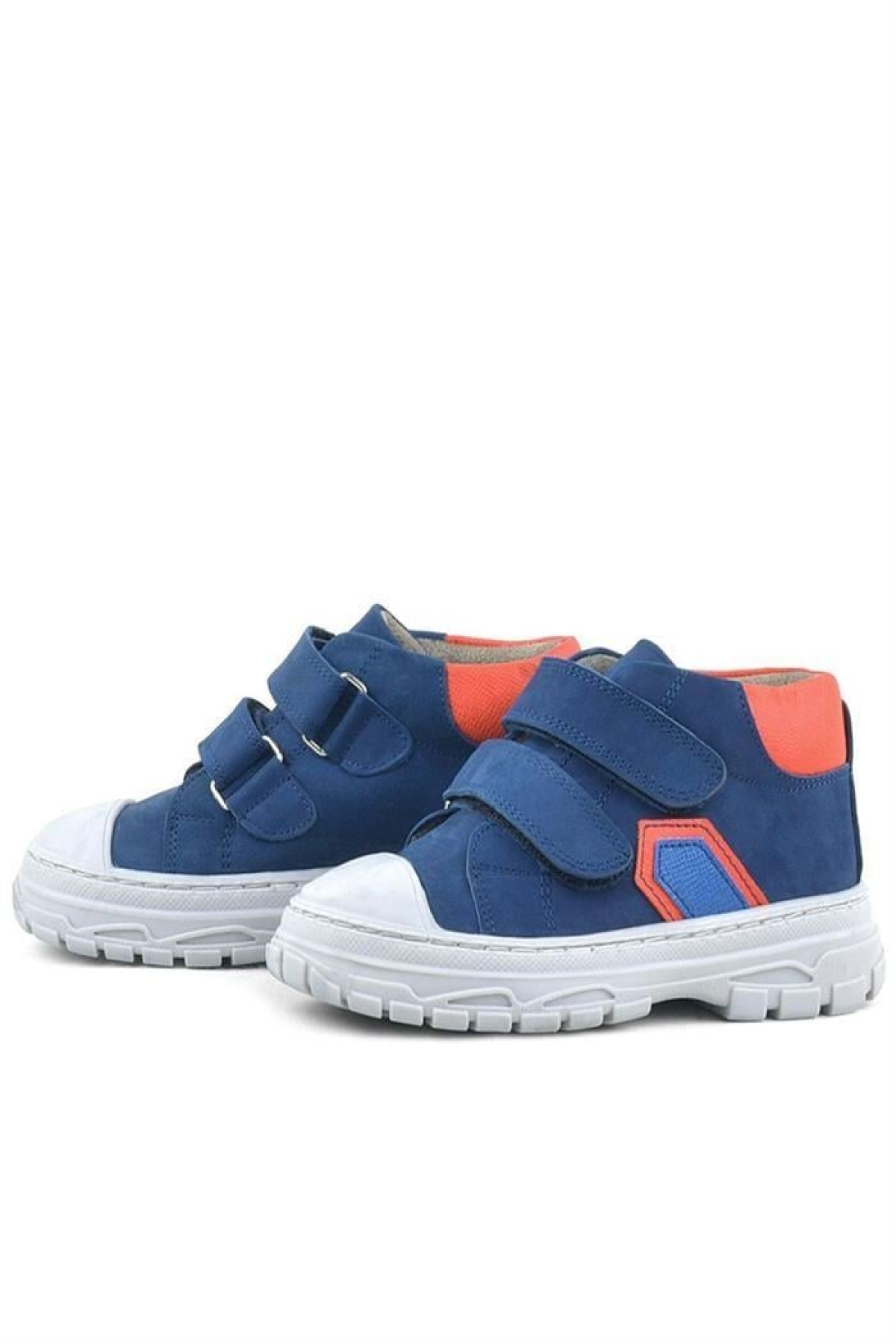 Tails Hakiki Deri Lacivert Cırtlı Çocuk Spor Bot - Görsel 7