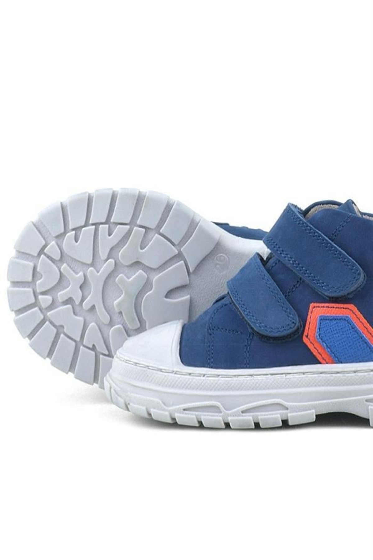 Tails Hakiki Deri Lacivert Cırtlı Çocuk Spor Bot - Görsel 9