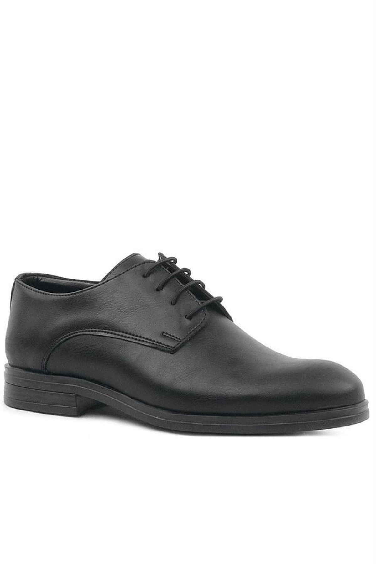 Siyah Mat Bağcıklı Oxford Çocuk Okul Ayakkabısı - Görsel 2