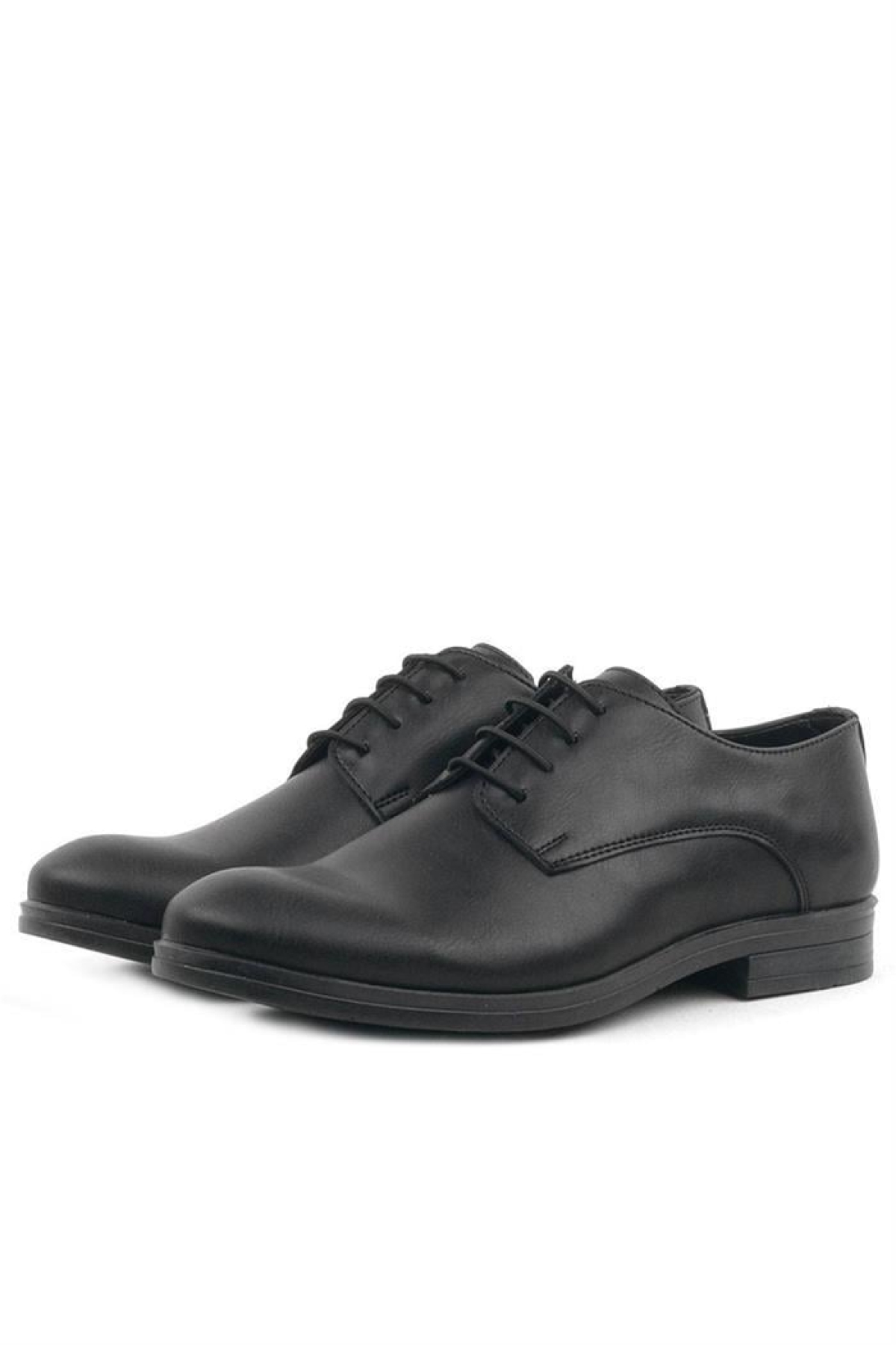 Siyah Mat Bağcıklı Oxford Çocuk Okul Ayakkabısı - Görsel 5