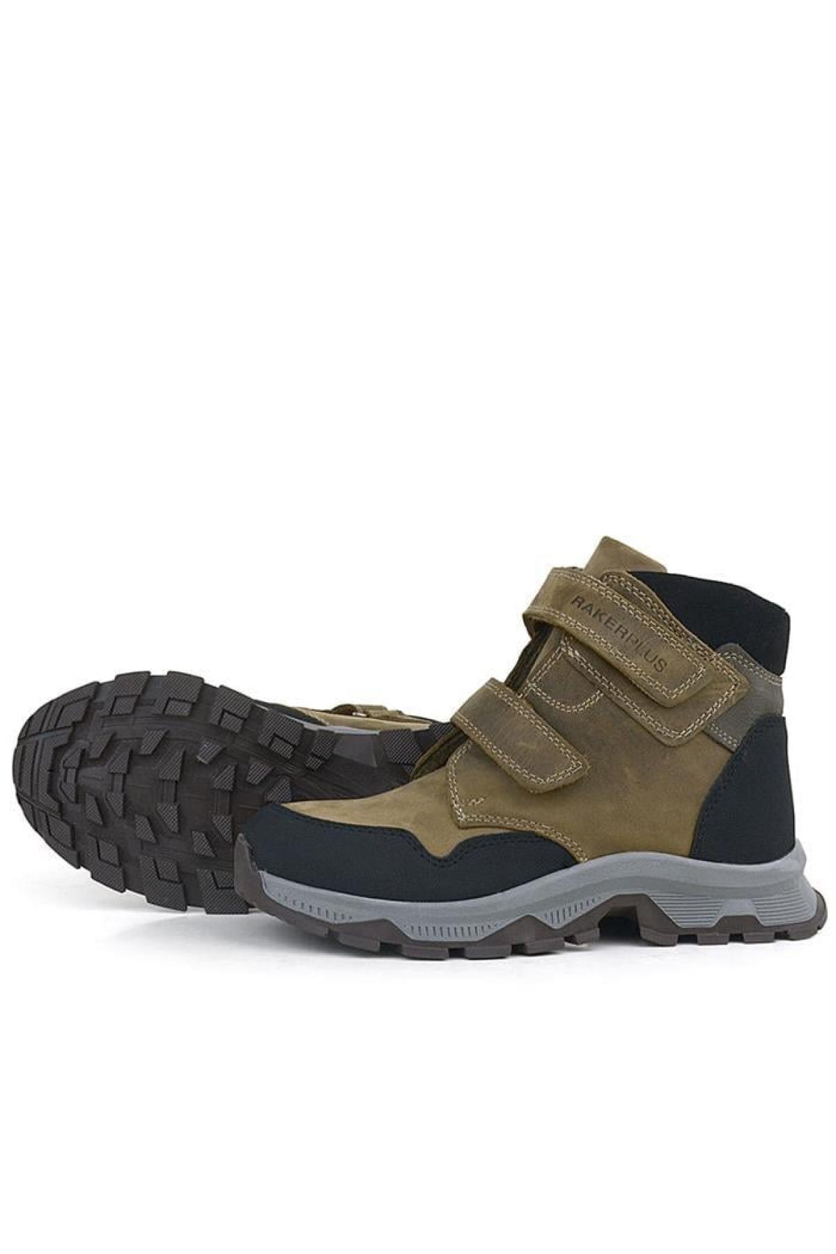 Trekking Hakiki Deri Kahve Cırtlı Erkek Çocuk Bot - Görsel 8