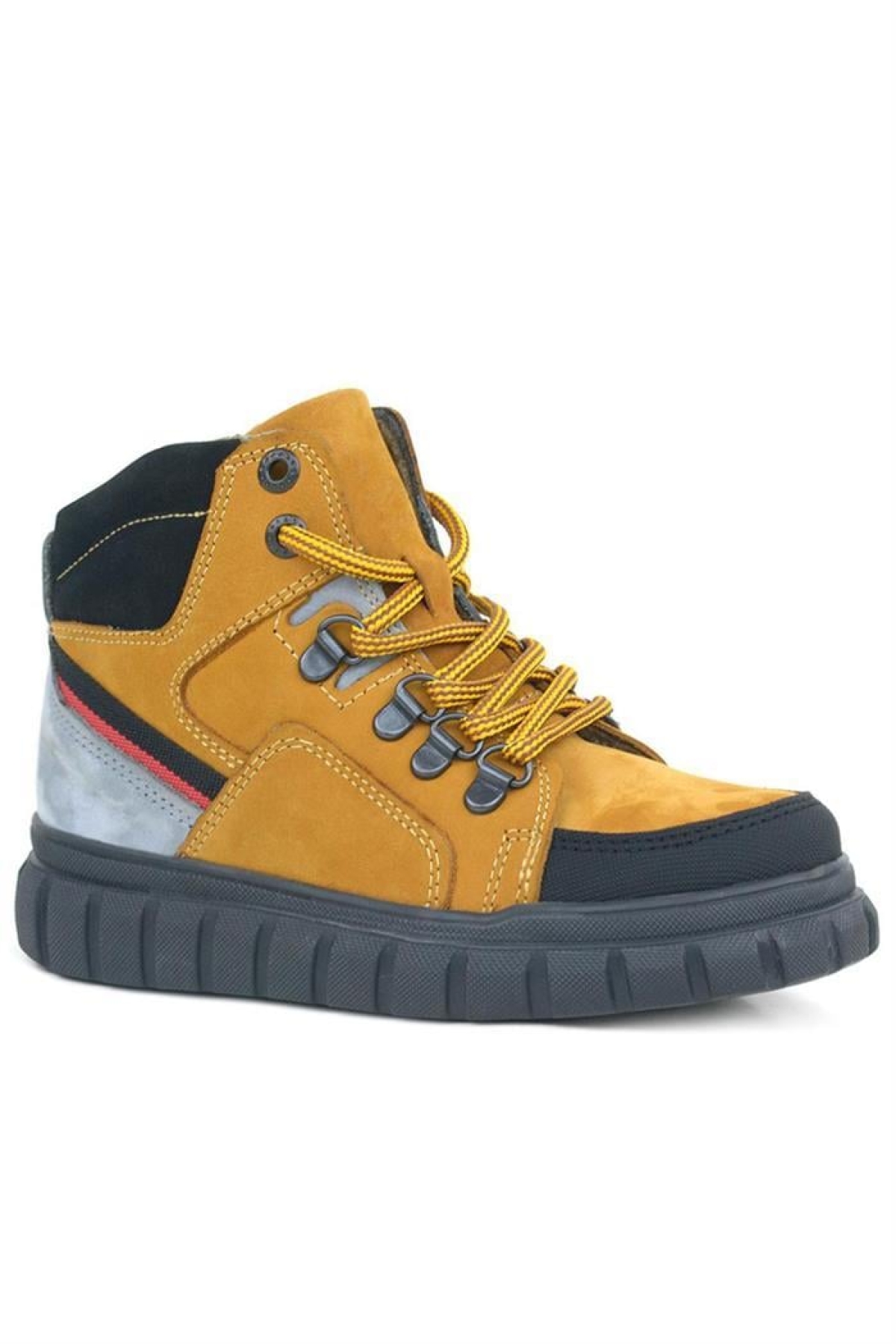 Hakiki Deri Sarı Fermuarlı Erkek Çocuk Bot - Görsel 3