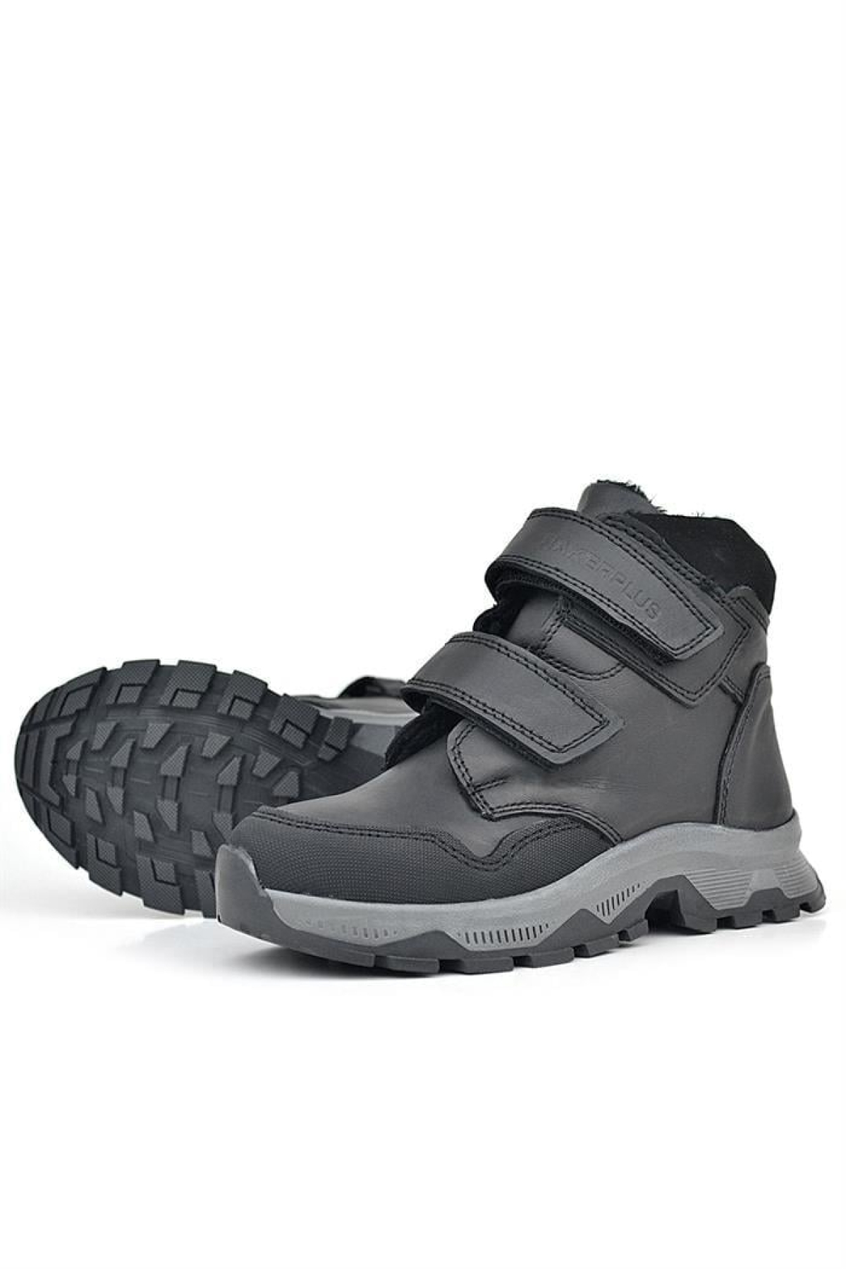Trekking Hakiki Deri Siyah Cilt Cırt Cırtlı Erkek Çocuk Bot - Görsel 13