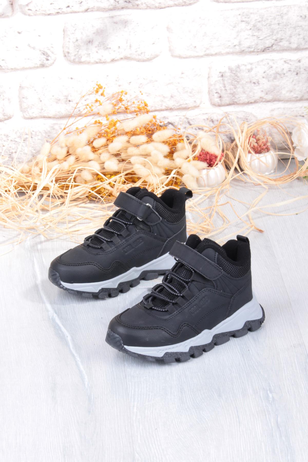 Cool Doruk Siyah Rahat Kaymaz Taban Erkek Çocuk Bot - Görsel 5