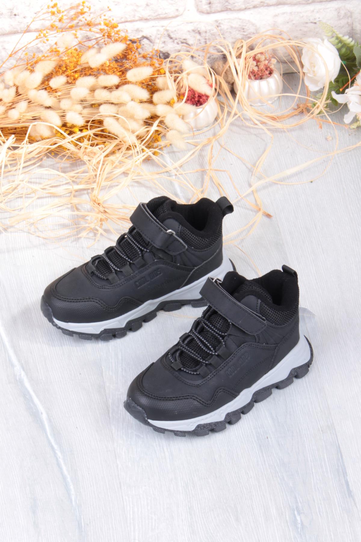 Cool Doruk Siyah Rahat Kaymaz Taban Erkek Çocuk Bot - Görsel 8