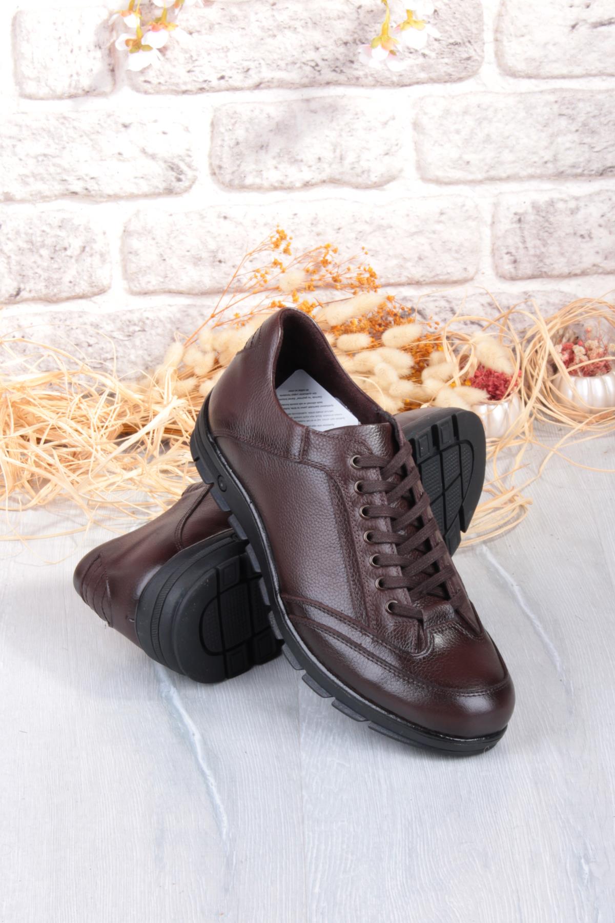 2038 Milano Rahat Kauçuk Taban Orijinal Hakiki Deri Erkek Ayakkabı - Görsel 6