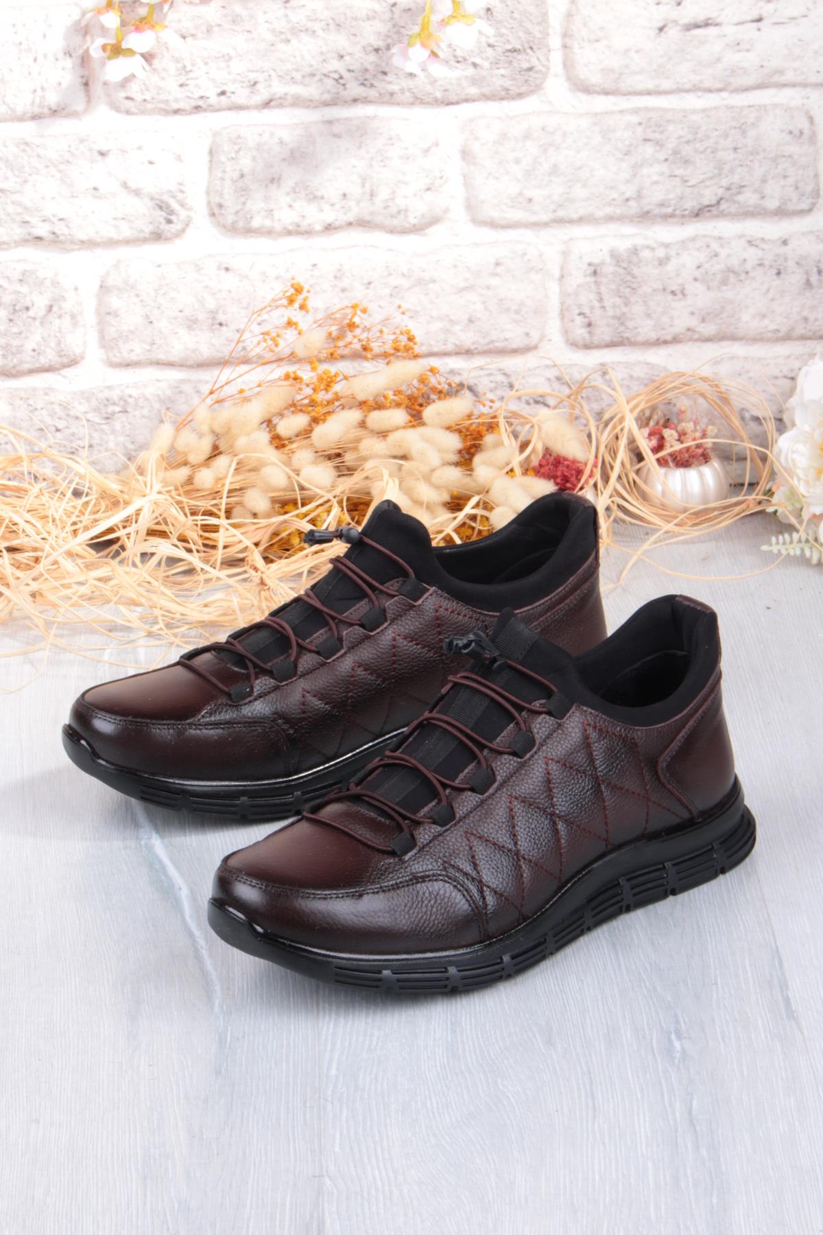 8296 Rahat Kauçuk Taban Orijinal Hakiki Deri Erkek Ayakkabı - Görsel 5